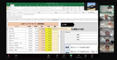 画像：オンライングループワークの様子